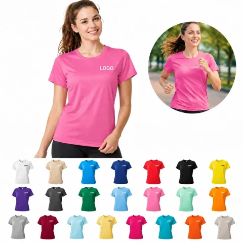 Women's Moisture Wicking Athletic Tee Breathable Regular Fit