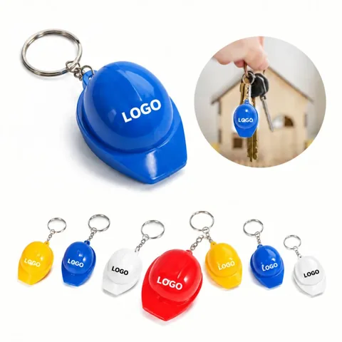 Hard Hat Keychain Bottle Opener Metal Compact Tool
