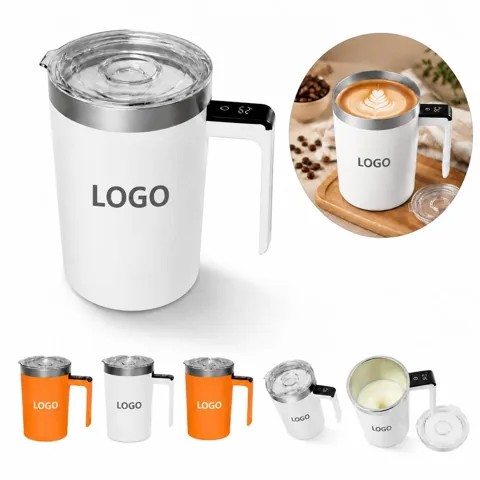 Digital Display Coffee Mug with Stirring and Temp Control