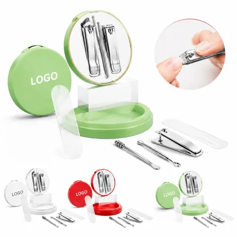 Engraved Stainless Steel Nail Care Gift Kit Portable