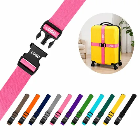 Adjustable Lockable Luggage Strap High-Strength Polyester