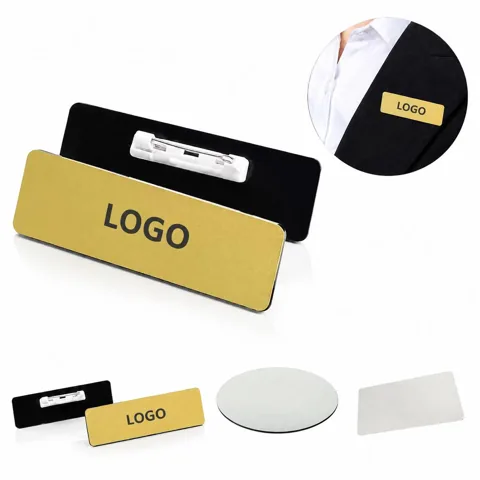 Digitally Printed Durable Plastic Badge for Name Display