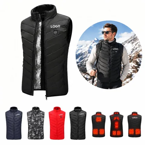 Rechargeable Heated Vest with 3-Level Temperature Control