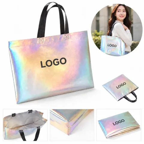 Eco-Friendly Laser-Colored Laminated Non-Woven Shopping Bag