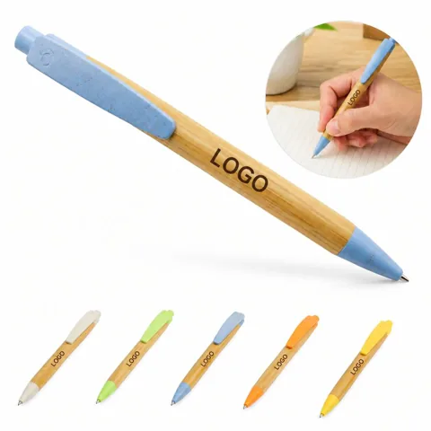 Sustainable Wheat Straw and Bamboo Writing Pen