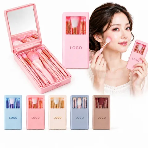 Portable Makeup Brush Organizer Case for Travel and Storage