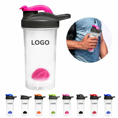Leak-Proof Protein Shaker Bottle with Mixing Ball