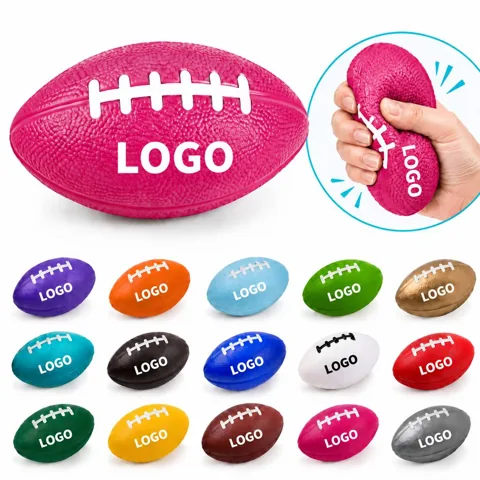 Football-Shaped Squeeze Stress Relief Ball for Focus