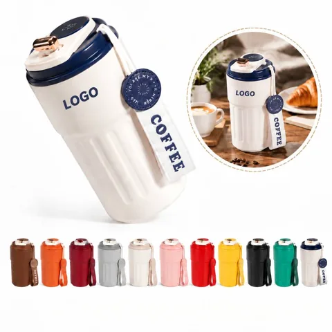 Temperature Display Stainless Steel Coffee Cup