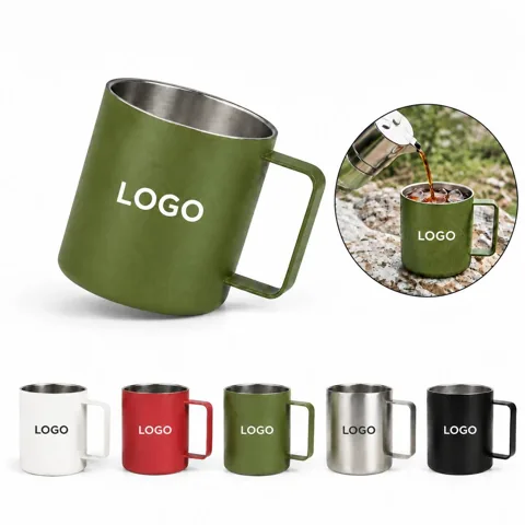 Insulated Double-Wall Travel Mug with Lid
