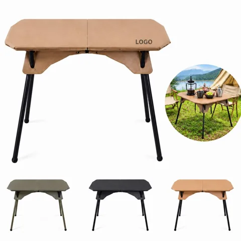 Portable Folding Camping Table with Adjustable Legs