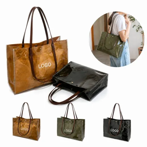 Water-Resistant DuPont Paper Tote for Eco Shopping