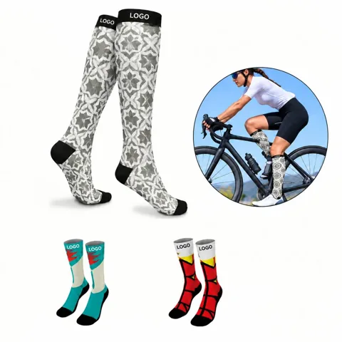 Custom Moisture-Wicking Athletic Socks with Cushioned Sole