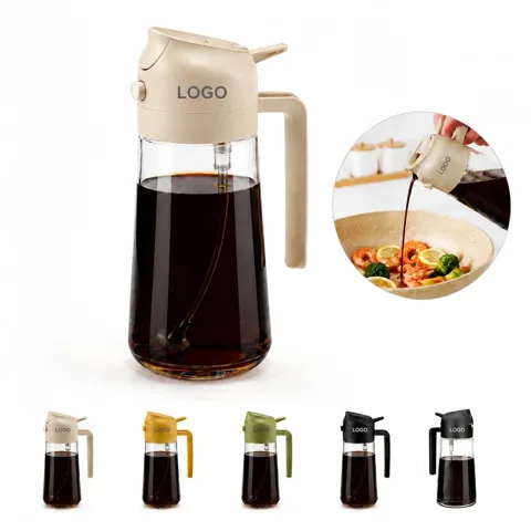 Oil Dispenser Bottle with Dual Spray and Stream Modes