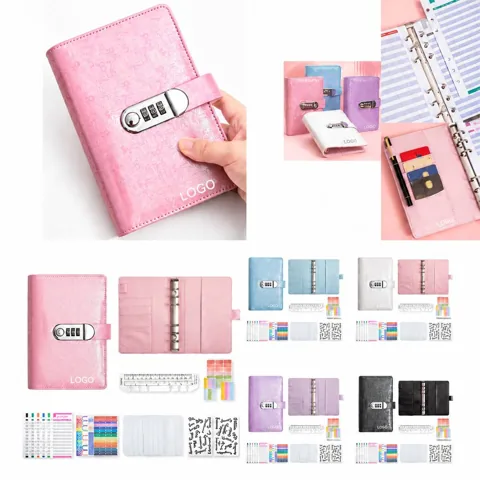 A6 Password Organizer Notebook with Lock