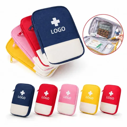 Compact Emergency First Aid Kit for Home Travel Outdoor Use