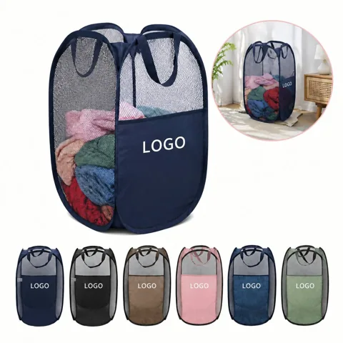 Collapsible Breathable Laundry Hamper for Clothes