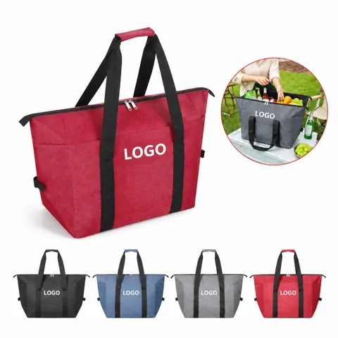 Insulated Oxford Foldable Cooler Tote
