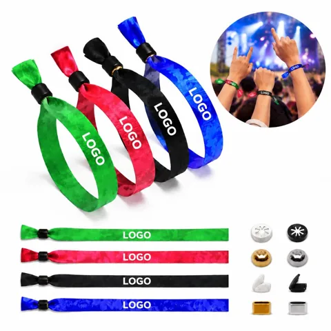 Colorful Dye Sublimated Polyester Event Wristbands