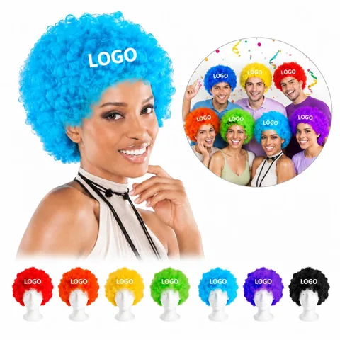 Spirited Cheerleader Costume Wig with Adjustable Cap