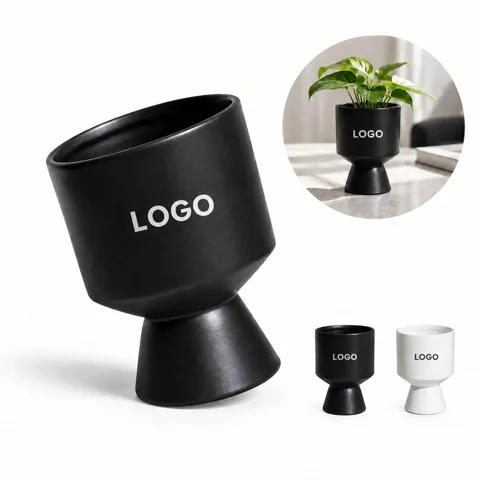 Geometric Ceramic Planters for Indoor Outdoor Decor