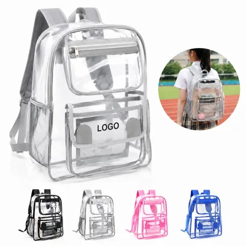 Clear Waterproof PVC Outdoor Backpack See-Through Daypack