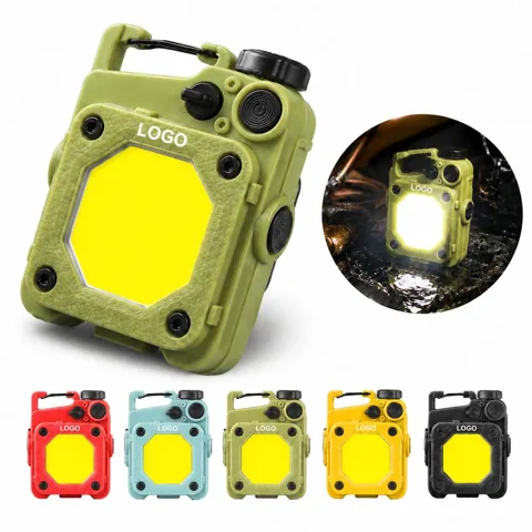 Rechargeable COB Mini Aluminum Keychain Flashlight