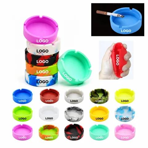 Glow In The Dark Silicone Car Ashtray Set