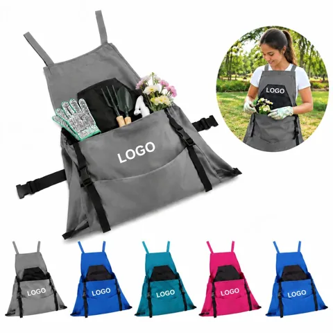 Heavy-Duty Water-Resistant Garden Harvest Apron with Pockets