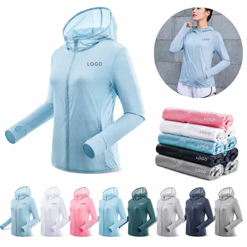 Sun Protection Full-Zip Hoodie with UPF 50