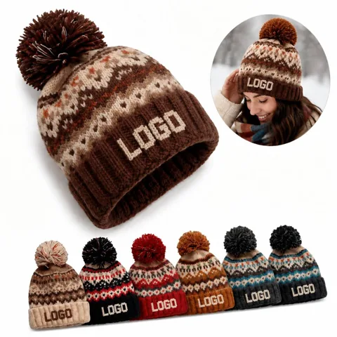Retro Knitted Wool Blend Winter Hat for Men and Women