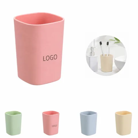 Minimalist Plastic Toothbrush Stand for Bathroom