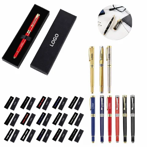 Elegant Metallic Pen with Smooth Ink Flow for Writing