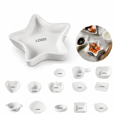 Portable Ceramic Seasoning Dish for Condiments