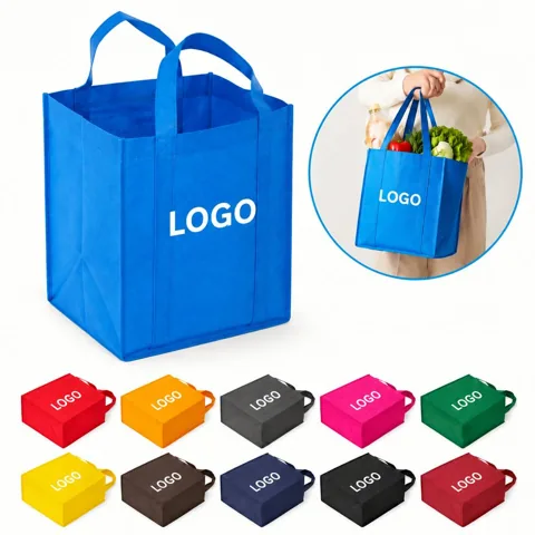 Foldable Nonwoven Reusable Shopping Tote Bag