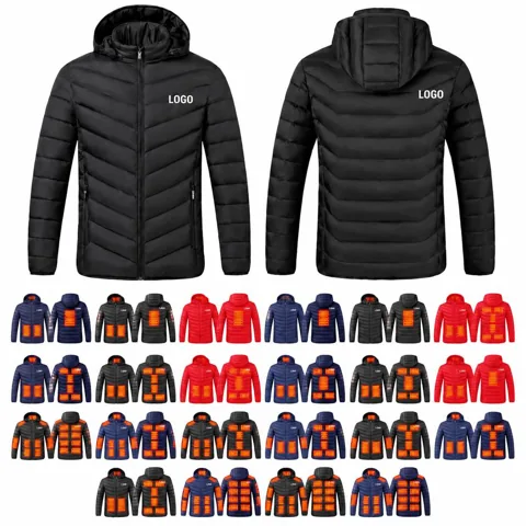 USB Heated Winter Jacket with Adjustable Warmth