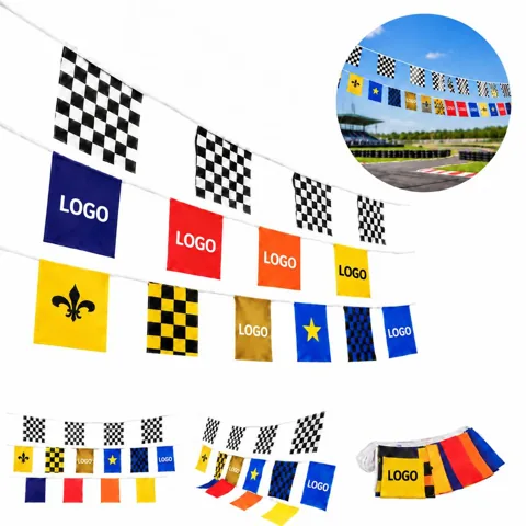 Weather-Resistant PVC Rectangular Pennant Banner for Events