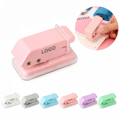 Compact Metal Hole Puncher for Paper and Crafts