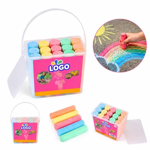 20-Color Creative Chalk Drawing Set for Artists