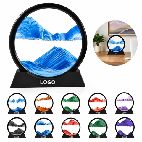 3D Landscape Sand Art Hourglass Desk Decor