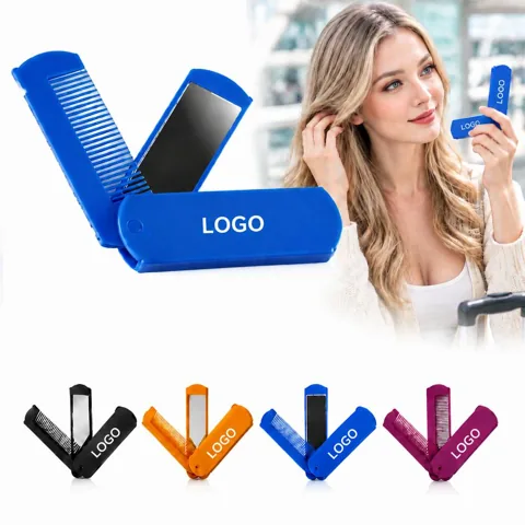 Portable Hair Grooming Set with Brush Comb Scissors