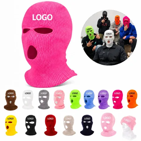 Winter Windproof Knitted Neck Warmer for Outdoor Use
