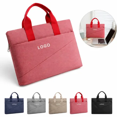 A4 Multi-Layer Zippered Document Briefcase in 600D Oxford