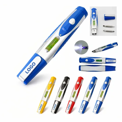 LED Lighted Pen Screwdriver with 6 Magnetic Bits