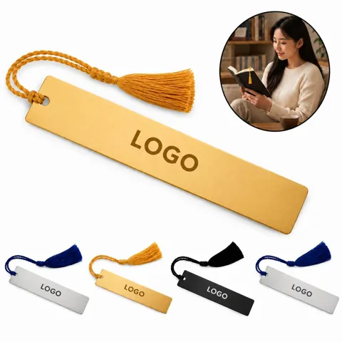 Durable Metal Silver Finish Bookmark for Reading