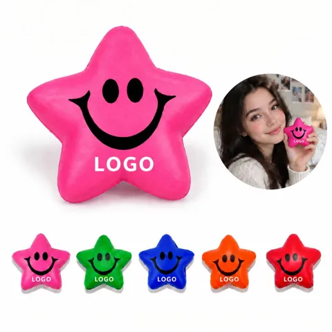 Star-Shaped PU Foam Squeeze Ball for Stress Relief