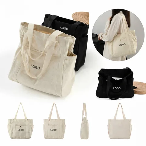 Eco-Friendly Reusable Cotton Canvas Shopping Tote Bag