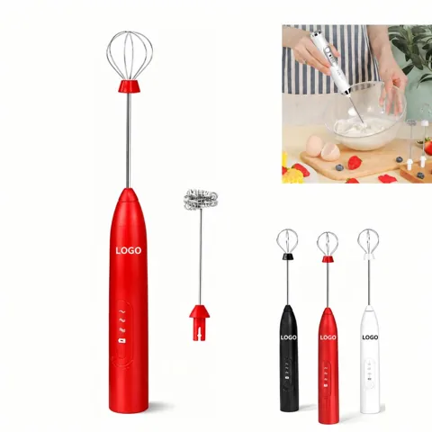 Handheld Dual-Head Electric Milk Frother Blender