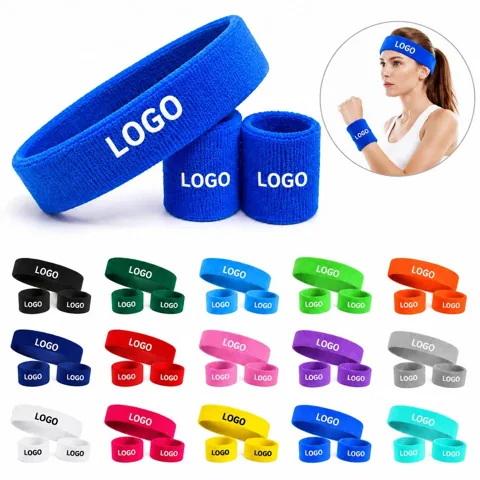 3-Pack Moisture-Wicking Athletic Wristbands for Sweat