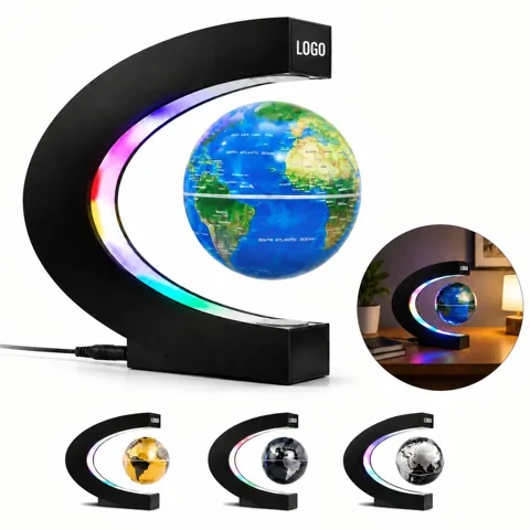 Floating LED Light Globe with Magnetic Levitation Base